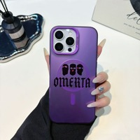 Accessoires Tendance pour Téléphone Portable pour iPhone 11 12 13 14 15 16 17 Pro Max Coque Omerta Vrunk Housse de Protection Designer