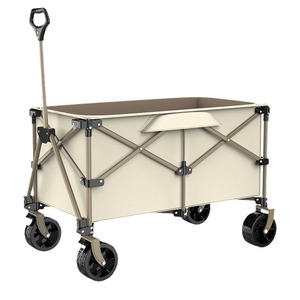 Camping Folding Trolley 90x50x64cm Oxford Cloth <b>Foldable</b> Outdoor Picnic Shopping <b>Cart</b> - Product Image 2