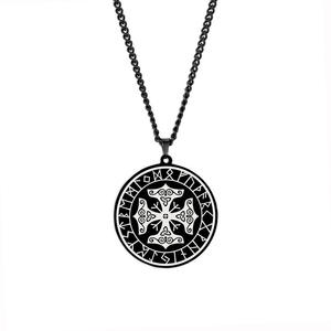 Collar de Acero Inoxidable con Talismán de Protección de Mjolnir, el Martillo de Thor, con las 4 <span class=keywords><strong>Runas</strong></span> y el Runo Algiz, Protección desde Todos los Lados del Mundo - Product Image 4