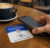 Plaques personnalisées pour réseaux sociaux, étiquettes mini NFC NTAG215 RFID en acrylique époxy PVC étanche, contrôle d'accès, plaque de commentaires Google