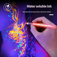 Lot de 12 marqueurs acryliques lumineux pour étudiants, idéaux pour l'artisanat et le gribouillage, stylos de marquage à pigments phosphorescents