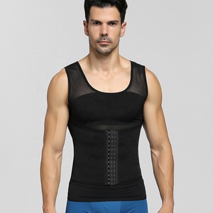 Camiseta de Compresión Moldeadora para <span class=keywords><strong>Hombre</strong></span>, Chaleco Reductor de Abdomen, <span class=keywords><strong>Faja</strong></span> Reductora de Cintura, Ropa Interior Moldeadora - Product Image 6