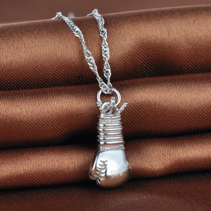 Punk bijoux de haute qualité collier pendentif <span class=keywords><strong>mauler</strong></span> de boxe en argent 925 - Product Image 3