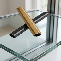 Barre géorgienne en aluminium multi-formes, bande décorative pour fenêtres et portes à double vitrage isolant