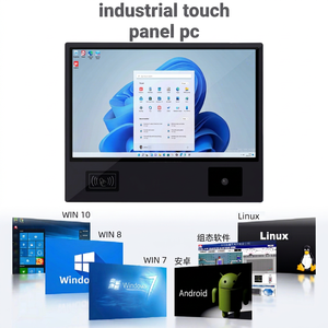 Panel PC Industrial Semi-Cerrado de Gama Alta con Pantalla Táctil Capacitiva Integrada, Computadora de Pantalla Ancha con Intel Baytrail J1900/J1800 - Product Image 1
