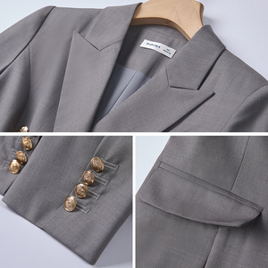 Conjunto de <span class=keywords><strong>Traje</strong></span> Profesional <span class=keywords><strong>para</strong></span> <span class=keywords><strong>Mujer</strong></span>, Otoño Invierno 2024, Atuendo <span class=keywords><strong>Formal</strong></span> <span class=keywords><strong>para</strong></span> Entrevistas, Blazer de Alta Gama, Ropa de Trabajo, Corte Regular - Product Image 5