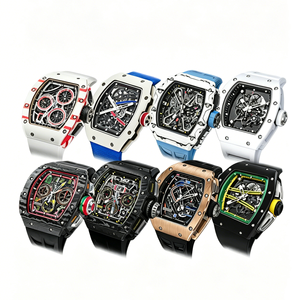 Reloj Mecánico Cronógrafo RM de Lujo para Hombre 2026, Caja de Fibra de Carbono, Cristal de Zafiro, Reloj Deportivo de Pulsera - Product Image 1