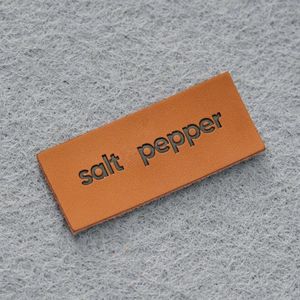 청바지 제조업체를위한 맞춤형 로고 레이저 컷 엣지 맞춤형 브랜드 패치 도매 고급 가죽 라벨 - Product Image 1