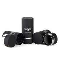 Boîte d'emballage personnalisée de luxe en forme de cylindre rond de 50 ml pour parfum, boîte en carton ronde pour bougie, emballage de flacon d'huile essentielle, boîte en papier