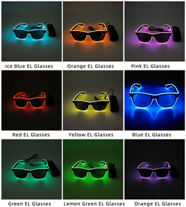 Lunettes LED rechargeables par USB, multicolores, à lentilles fumées clignotantes, pour fêtes, remises de diplômes, Saint-Valentin, Ramadan, Thanksgiving, cadeaux - Product Image 6