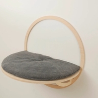 Hamac mural moderne en bois pour chat meuble de lit suspendu cadre d'escalade pour chat lit mural pour chat