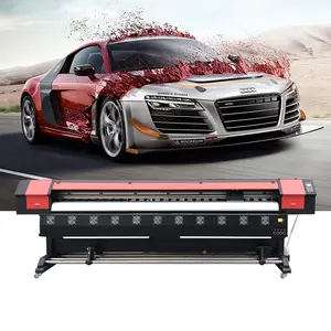 Cheap price 1.8m 3.2m industrial digital large format printer i3200 xp600 head eco solvent printer sticker paper inkjet printer