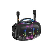 HOPESTAR ULTRA 550W Altavoz Bluetooth para Fiestas, Resistente al Agua IP6, 2 Micrófonos Inalámbricos, Luz RGB, TWS, Karaoke, Altavoz para Exteriores con Bajos Potentes