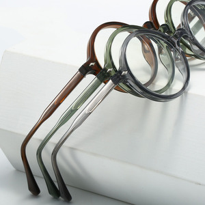 28019 Gafas de Moda de Alta Calidad, Clásicas, Retro, con Marco Redondo TR90 para Mujer y Hombre, Multicolor, Anti Luz Azul, Monturas Ópticas - Product Image 2