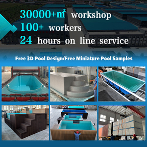Dễ Dàng Để Cài Đặt Nhỏ Giá Rẻ Trên Mặt Đất Hồ Bơi Bơi Ngoài Trời WPC Piscina Piscine Nhà Sân Sau Sợi Thủy Tinh Hồ Bơi - Product Image 6