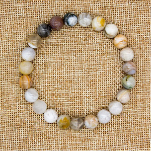 Pulsera budista <span class=keywords><strong>de</strong></span> cuentas <span class=keywords><strong>de</strong></span> piedra Natural <span class=keywords><strong>de</strong></span> 8mm Amistad Moda Lucky Faith Sanctuary Buddha Bracelet - Product Image 5