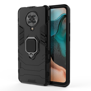 Étui de téléphone portable antichoc et anti-poussière avec support magnétique en TPU+PC, design armure, pour Poco, série Black Panther - Product Image 2