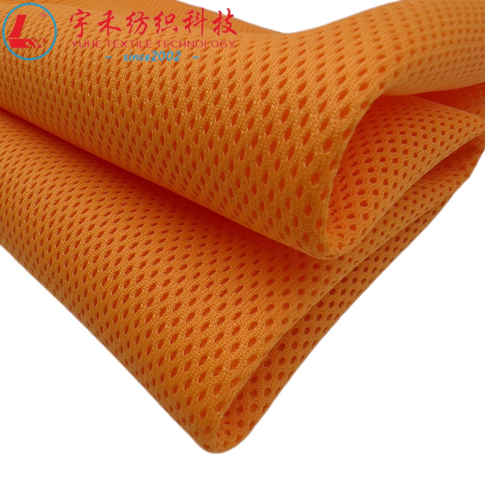 Recycled RPET Eco-Friendly Circle Spacer Air Mesh Fabric 100% Polyester Breathable Warp Knitted Medium Weight for Home Textiles