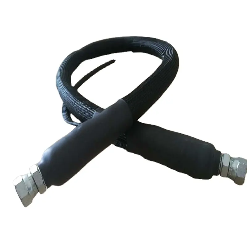 DN8 1M length 160 degree thermo electrical heated hot melt hoses with BSPP /JIC fittings for transferring bitumen