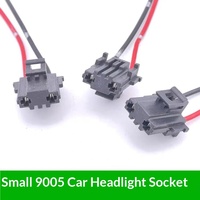 Kabel Soket Otomotif Mini 9005 Konektor HB3 Lampu Terintegrasi Sorot Tinggi-Rendah Dudukan Lampu Halogen Kabel Plug-in Lampu Depan