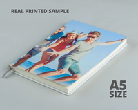 Carnets de notes scolaires en cuir blanc, avec couverture rigide, impression personnalisée, sublimation, A4, A5, A6