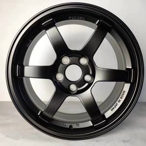 <span class=keywords><strong>TE37</strong></span> 커스텀 뉴 레이싱 카 휠 18/19인치 5x114.3 ET 20mm/30mm T6061 컨케이브 디자인 딥 디쉬 브론즈 알루미늄 합금 - Product Image 2