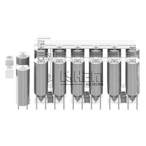 Tanque Industrial de fermentación de <span class=keywords><strong>vino</strong></span> y cerveza de acero inoxidable, 20000L, 300l, 30T, 30m3, con chaqueta de refrigeración - Product Image 2