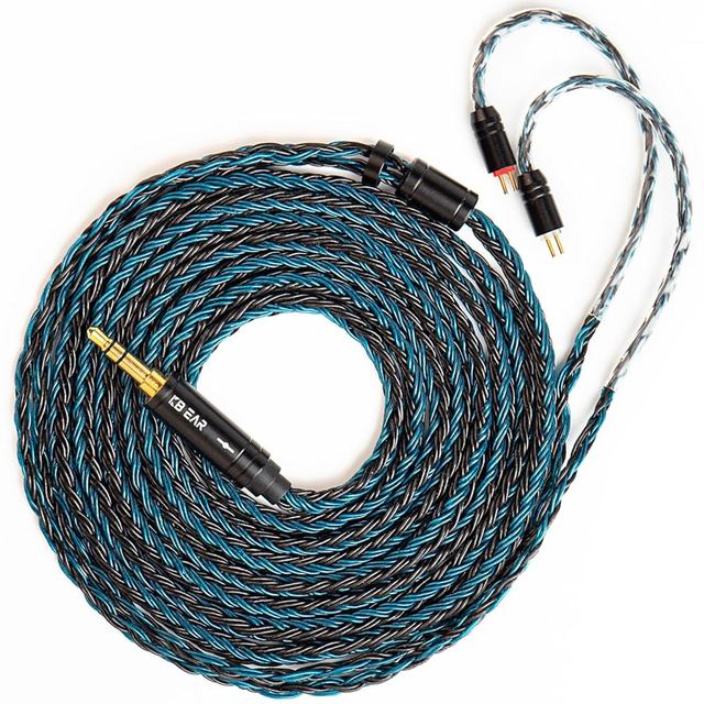KBEAR ST16 IEM Earphone Cable 16 Core Headphone Upgraded Cords MMCX/0.78mm 2PINs/ TFZ Pins/ QDC Pins In-Ear Monitor Wire