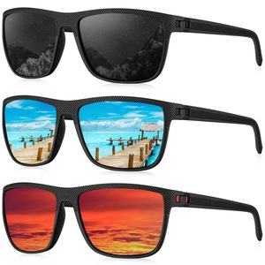 Lunettes de soleil polarisées pour hommes, rectangulaires, à monture intégrale, UV400, légères, pour le sport, la conduite, la pêche, le golf - Product Image 1