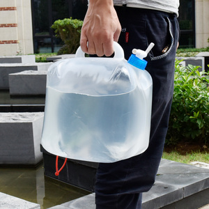Sac d'eau pliable en LDPE de 10 L, facile à transporter, avec robinet, pour camping, pique-nique et barbecue – Vente en gros usine - Product Image 2