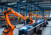 Sistema de Robot de Soldadura CNC PLC Automático para Taller de Acero, Astillero, Construcción de Puentes, Programación Rápida, Rendimiento de Arco Estable