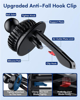 Aimants super puissants Support de téléphone portable pour évent Support de voiture magnétique pour iPhone 15 Pro Max Plus Tous les téléphones
