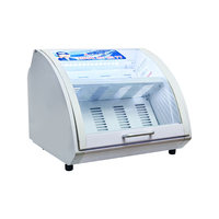 Réfrigérateur de présentation de chocolat Meisda SC15 de 15 litres, design personnalisé, vitre incurvée, refroidissement direct, pour gâteaux et coupes