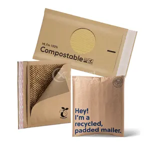 GDCX Competitive Price Honeycomb Paper Shipping Padded Mailing Envelopes Black Bubble Pouch Envelope Packaging Kraft Mailers
