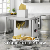 Automatische aardappel- en fruitsnijder van roestvrij staal, 'Wolf Tooth' bananen- en appelsnijder, groentesnijmachine
