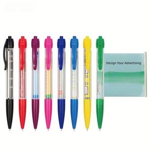 23 Custom Personalized Branded Promotional Ballpoint <b>Pen</b> Give Aways <b>White</b> Clear Messager Pulling Banner Ball <b>Pen</b> With Custom L - Product Image 2