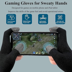 ถุงมือเล่นเกม, ถุงมือเล่นเกมมือถือบางเฉียบ, ปลอกนิ้วมือสำหรับเล่นเกมมือถือป้องกันเหงื่อระบายอากาศได้สำหรับผู้เล่นระดับสูง - Product Image 5