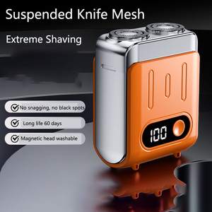 वाणिज्यिक जुड़वां ब्लेड नीले चेहरे saverrzor रिचार्जेबल इलेक्ट्रिक शेवर घरेलू आरवी होटल यात्रा - Product Image 3