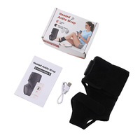 Bottes de massage chauffantes sans fil à compression d'air pour chevilles, rechargeables par USB, avec logo personnalisé et fonction de chauffage
