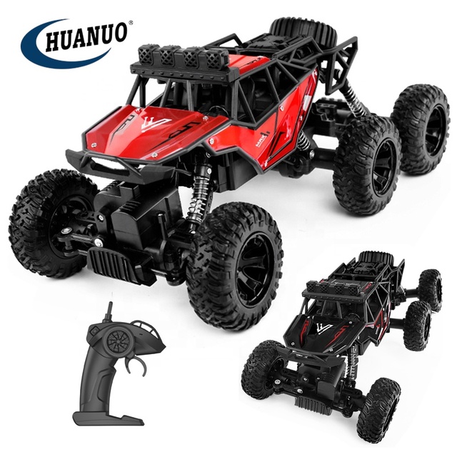 6wheels Alloy Climbing Rc Off-Road Car 2.4GHz Remote Control Cross Country Vehicle Truck Toys for Kids