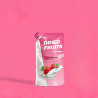 50ml 150ml Op maat gemaakte voedselveilige fruit sap stand-up spout pouch zak met zuigmond voor vloeibare dranken pouch