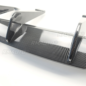 Difusor de Parachoques Trasero de Coche con Aleta de Tiburón para Chevrolet Corvette C8 2 Puertas 2020-2023 Z51 Stingray, Estilo Fibra de Carbono, Kit de Carrocería, Spoiler - Product Image 6