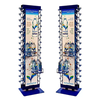 Présentoir à boissons multi-niveaux autoportant en métal, personnalisable OEM/ODM avec logo, pour vin, sodas et boissons, idéal pour les magasins de proximité