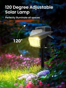 Farbwechselnde RGB <span class=keywords><strong>Solar</strong></span>-Spotlights für Außenbereich Wasserdicht IP65 Landschaftsbeleuchtung für Halloween- und Weihnachtsdekoration - Product Image 6