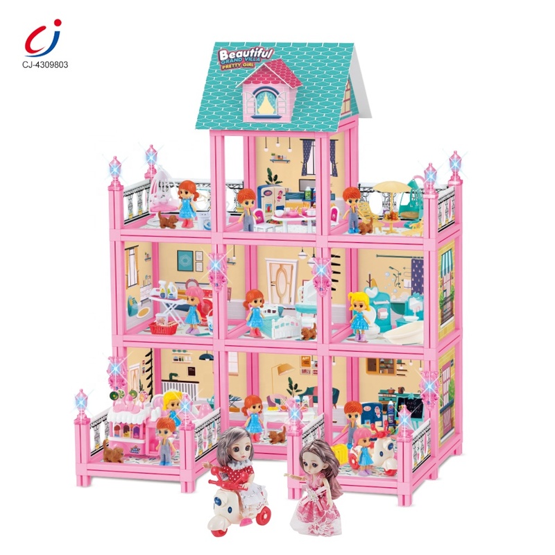 Chengji Kids Plastic Villa Toy Girls