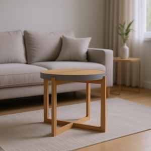 <b>Small</b> <b>Grey</b> Coffee <b>Table</b> Engineered Wood Solid Pine Modern Design Living Room Furniture - Product Image 2