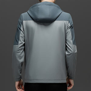 Veste de mode décontractée pour hommes pour le printemps automne hiver à capuche détachable de haute qualité mince et respirant - Product Image 4