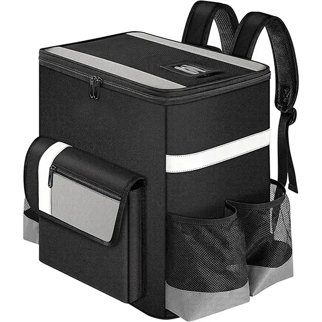 カスタムラージピザホットクーラーバッグバックパック断熱断熱バッグ断熱食品配送バッグ