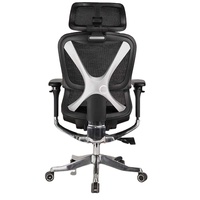 Chaise de bureau ergonomique moderne en maille pour bureau à domicile, appui-tête réglable 4D, accoudoirs rotatifs 6D à 360°, soutien lombaire adaptatif