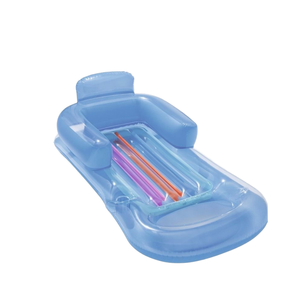 Lettino Galleggiante Gonfiabile Personalizzato in PVC con Schienale e Portabicchieri per Piscina e <span class=keywords><strong>Spiaggia</strong></span>, Capacità 100-500kg - Product Image 5